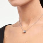 Zeistia x  B.zero1 necklace,925 Silver,18k Gold Plated, Spiral pavé zircon - Image 18