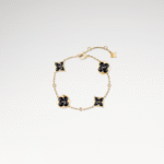 Zeistia x  Color Blossom Multi-Pattern Bracelet, 18k Gold Plated, Onyx And Zircon