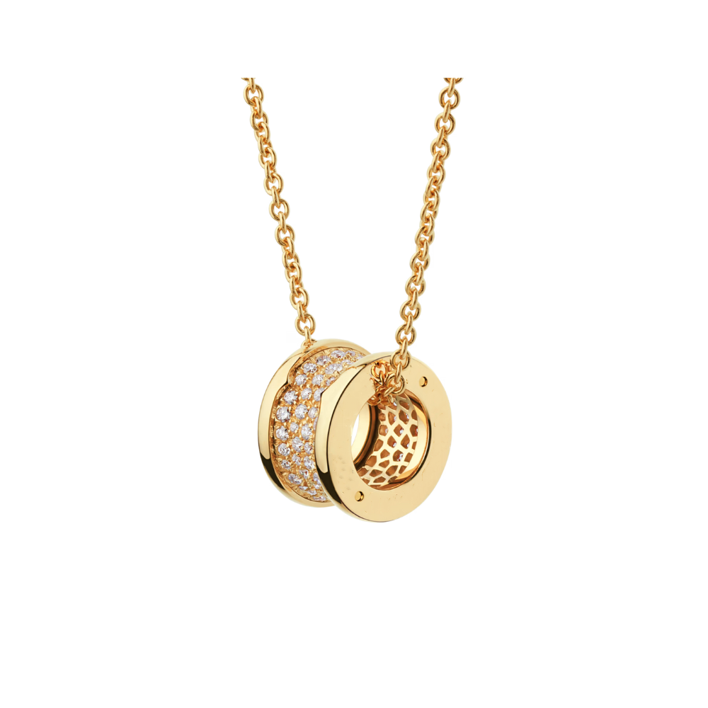1_9471c266-015c-472f-b545-129264855bb2.png Zeistia x B.zero1 necklace,925 Silver,18k Gold Plated, Spiral pavé zircon - Image 1