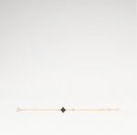 Color Blossom Star Bracelet, 18k Gold Plated, Onyx And Zircon - Image 2