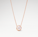 Color Blossom Sun Pendant Necklace, Plated With 18k Rose Gold, White Mother-Of-Pearl - Image 2