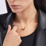 Zeistia x  B.zero1 necklace,925 Silver,18k Gold Plated, Spiral pavé zircon - Image 3