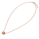 Zeistia x  B.zero1 necklace,925 Silver,18k Gold Plated, Pendant edge set with zircons - Image 8