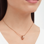 Zeistia x  B.zero1 necklace,925 Silver,18k Gold Plated, Pendant edge set with zircons - Image 16