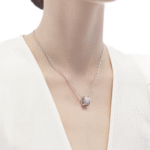 Zeistia x  B.zero1 necklace,925 Silver,18k Gold Plated, Spiral pavé zircon - Image 9